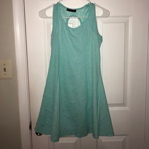 Mint/blue skater dress